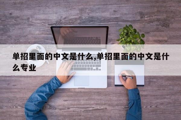 单招里面的中文是什么,单招里面的中文是什么专业 第1张