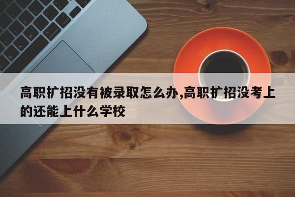 高职扩招没有被录取怎么办,高职扩招没考上的还能上什么学校
