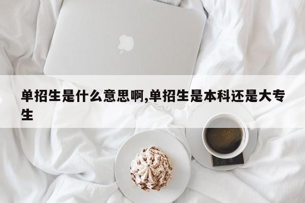 单招生是什么意思啊,单招生是本科还是大专生 第1张