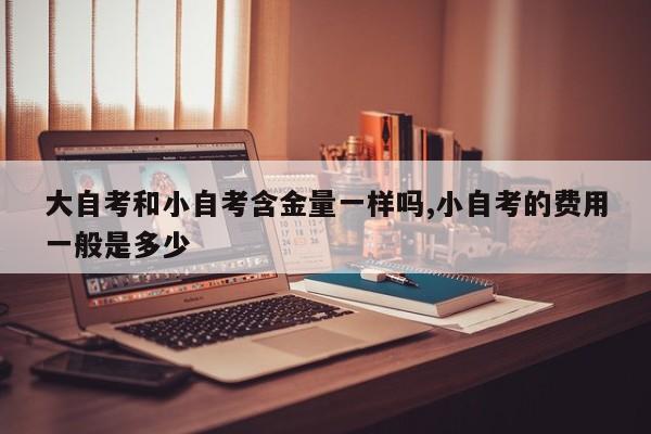 大自考和小自考含金量一样吗,小自考的费用一般是多少